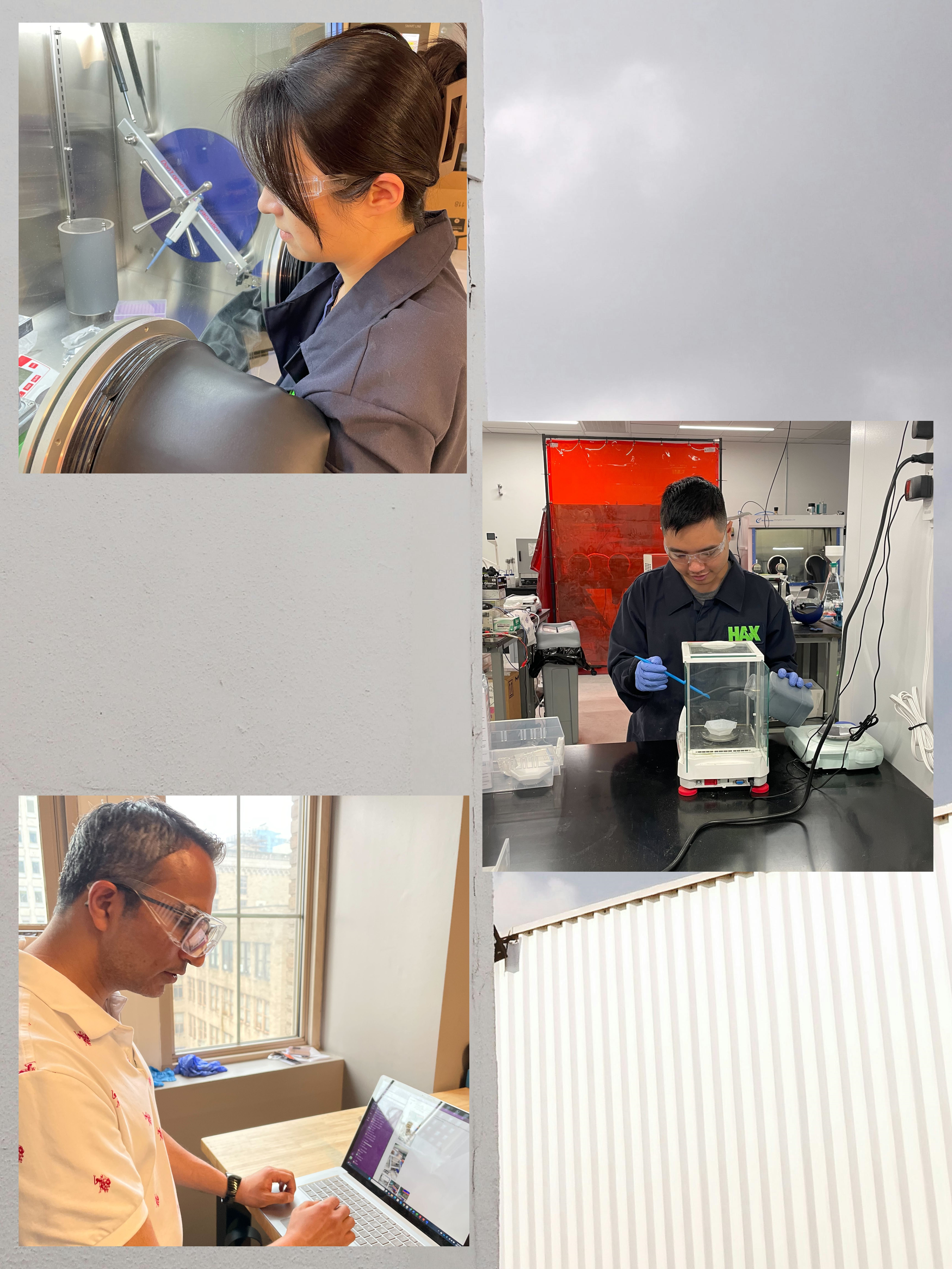 Worker in a battery manufacturing facility